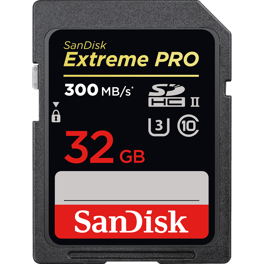 SanDisk Extreme Pro SDHC-SDXC UHS-II - 32GB 300 MB/s - Originale