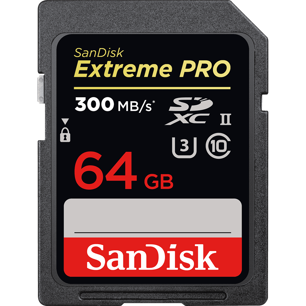 SanDisk Extreme Pro SDHC-SDXC UHS-II - 64GB 300 MB/s - Originale