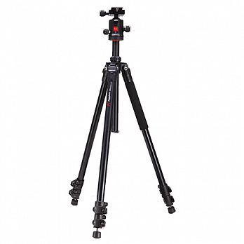 KINGJOY FA-287 + QE-1 - Treppiede Con Testa a sfera - Alt. Max 175.7cm - Carico Max 18kg