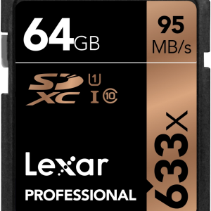 LEXAR Professional 633x SDHC/SDXC UHS-I - 64GB 95MB/s