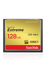 SANDISK COMPACT FLASH EXTREME 128GB 120 MB/S