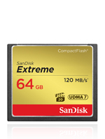 SANDISK COMPACT FLASH EXTREME 64GB 120 MB/S