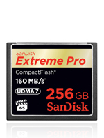 SANDISK COMPACT FLASH EXTREME PRO 256GB 160 MB/S