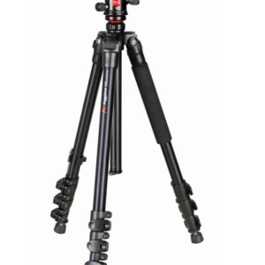KINGJOY FA-227 + QE-0 - Treppiede Con Testa a sfera - Alt. Max 157.6cm - Carico Max 9kg