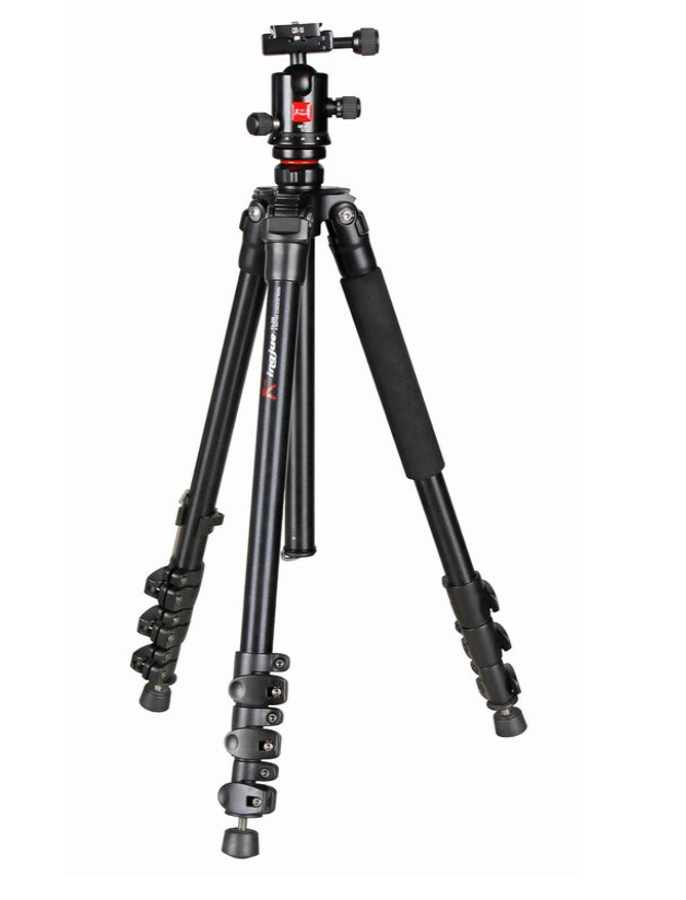 KINGJOY FA-227 + QE-0 - Treppiede Con Testa a sfera - Alt. Max 157.6cm - Carico Max 9kg