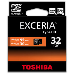 TOSHIBA microSDHC 32GB EXCERIA Type HD CLASSE 10