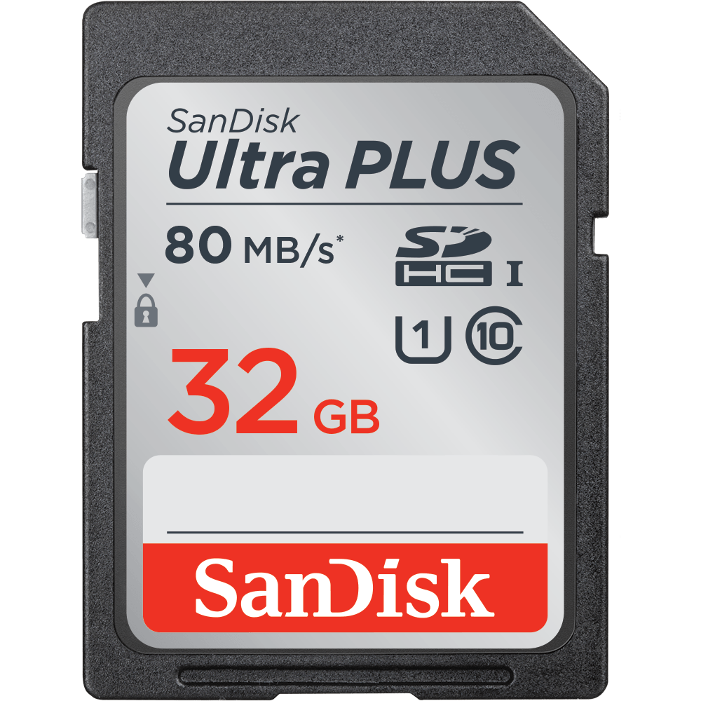 Sandisk Ultra Plus SDHC 32GB UHS-I 80 MB/S