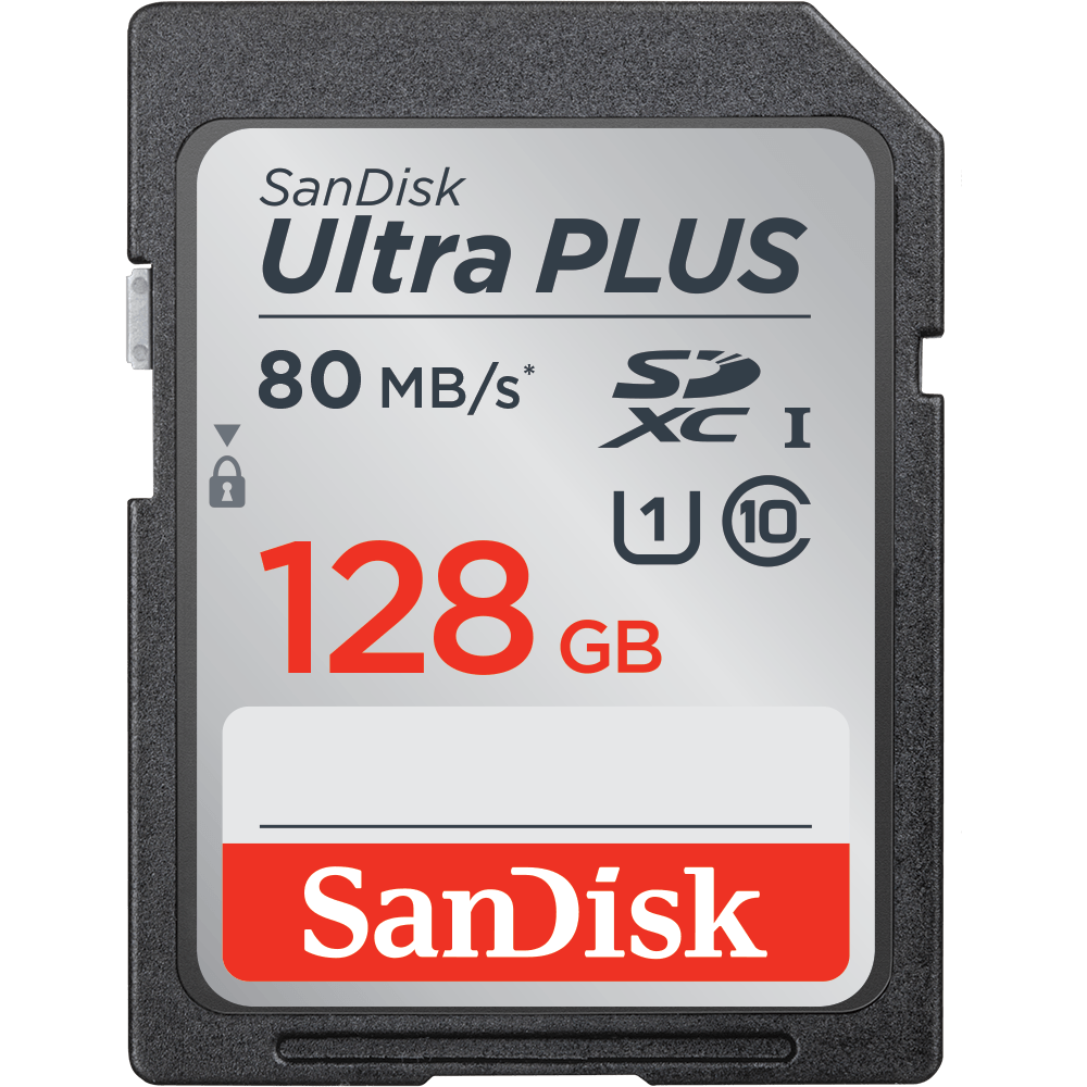 Sandisk Ultra Plus SDXC 128GB UHS-I 80 MB/S