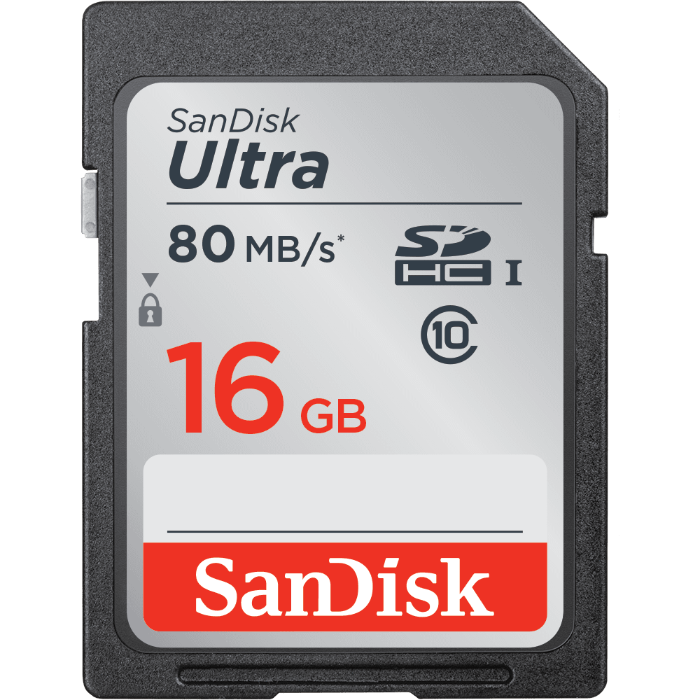 Sandisk Ultra SDHC 16GB UHS-I 80 MB/S