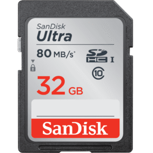 Sandisk Ultra SDHC 32GB UHS-I 80 MB/S